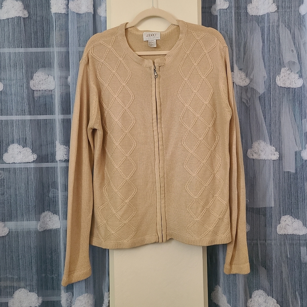 JENNY Vintage Zip Cardigan